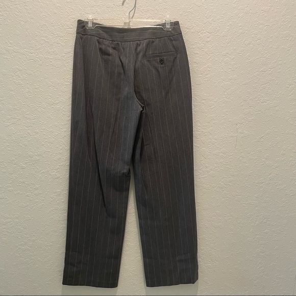 Rafaella Gray Striped Pantsuit Women Size 4 - Picture 8 of 8